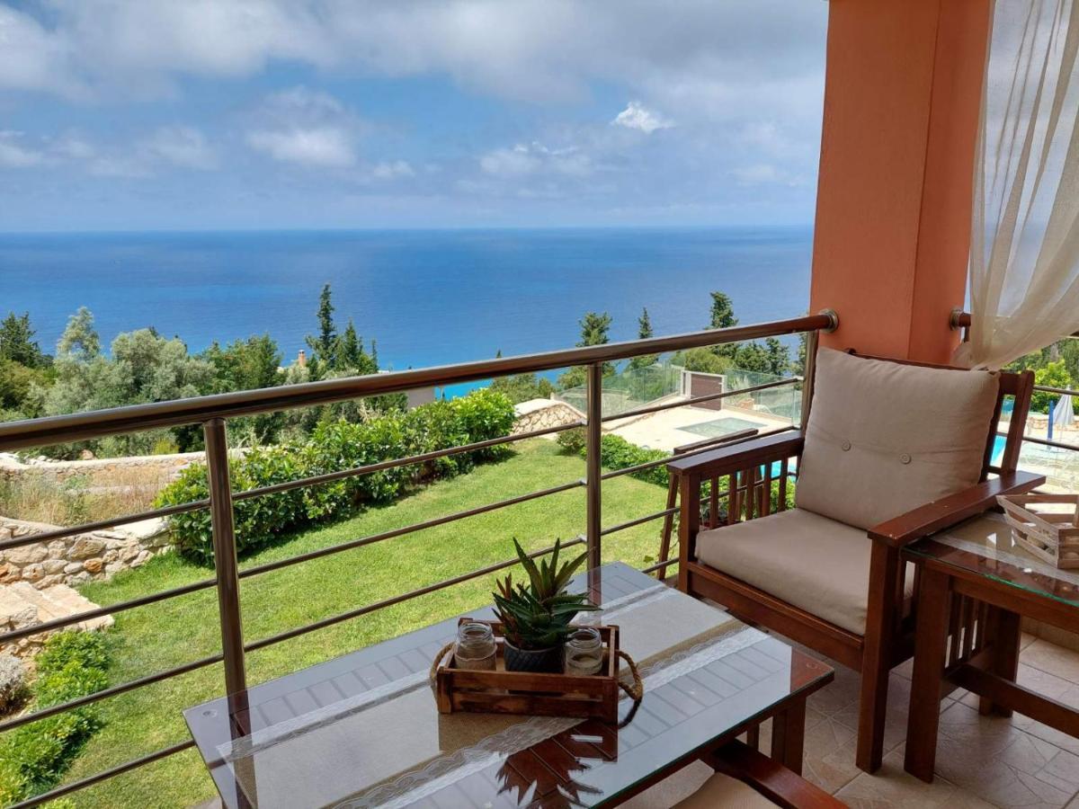 Villa Nereid Glafki - Enjoy Summer Sunsets Айос-Никитас Экстерьер фото
